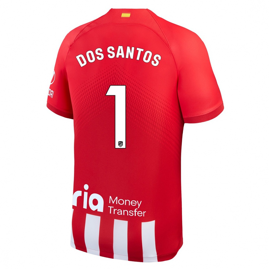 Enfant Football Maillot Alex Dos Santos #1 Rouge Blanc Tenues Domicile 2023/24 Canada