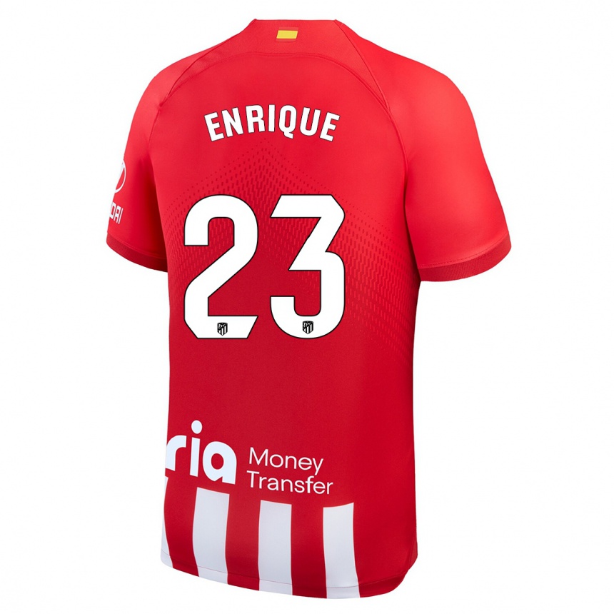 Kids  Gustavo Enrique #23 Red White Home Jersey 2023/24 T-Shirt Canada