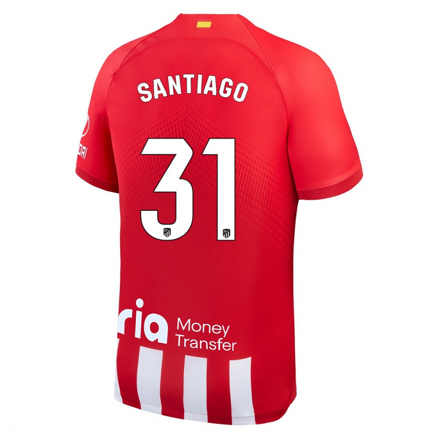 Kids Abraham Santiago #31 Red White Home Jersey 2023/24 T-Shirt Canada