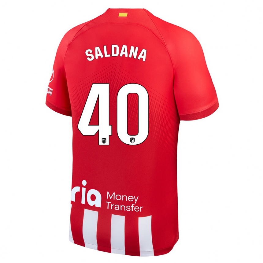 Kids Jose Saldana #40 Red White Home Jersey 2023/24 T-Shirt Canada