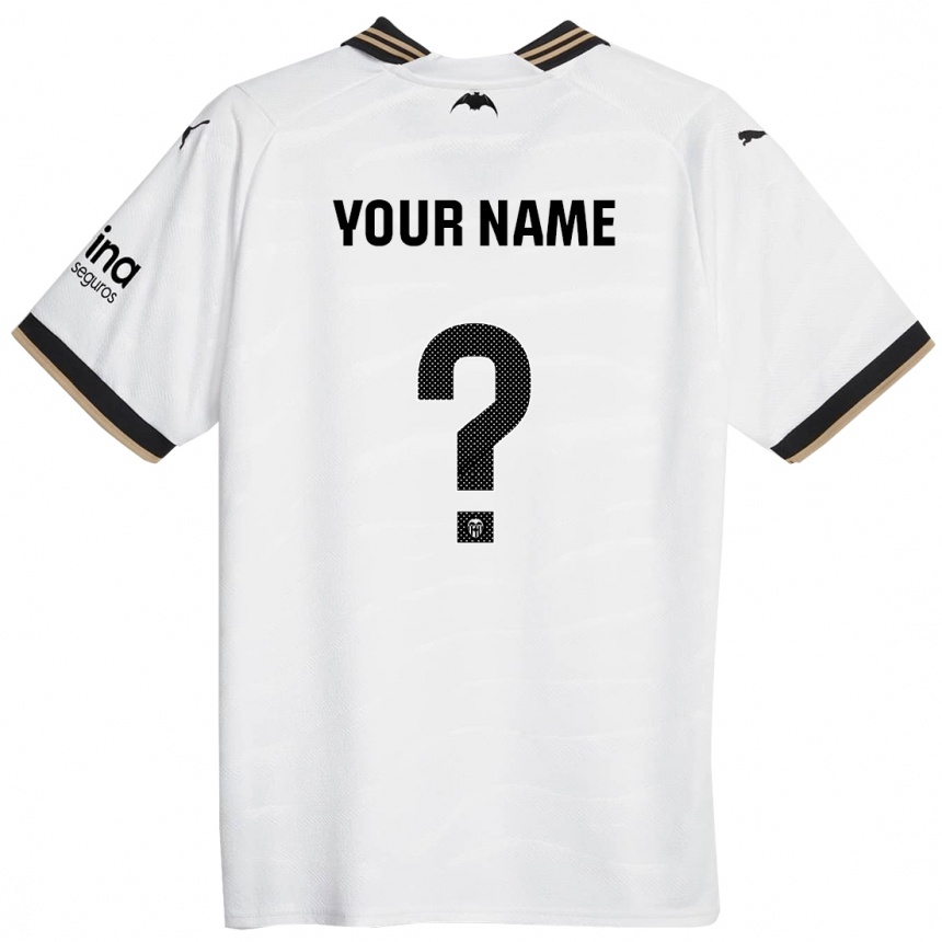 Kids Football Your Name #0 White Home Jersey 2023/24 T-Shirt Canada