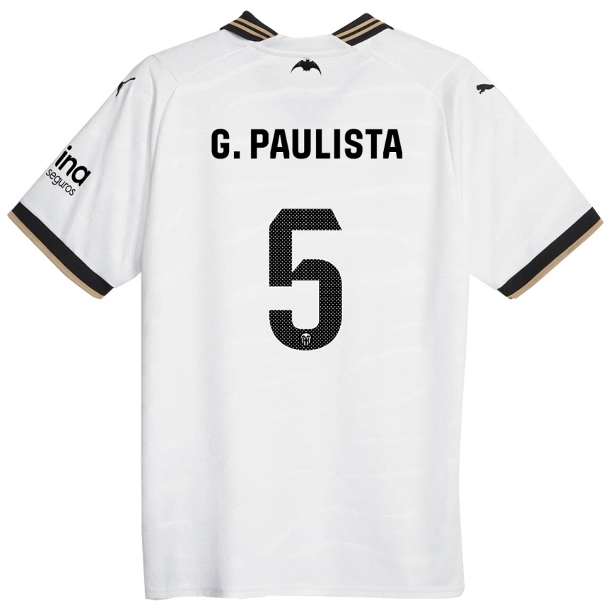 Enfant Football Maillot Gabriel Paulista #5 Blanc Tenues Domicile 2023/24 Canada