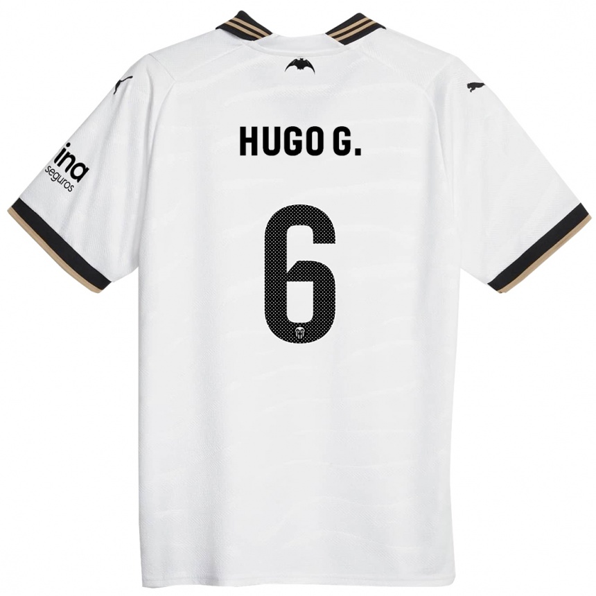 Enfant Football Maillot Hugo Guillamón #6 Blanc Tenues Domicile 2023/24 Canada