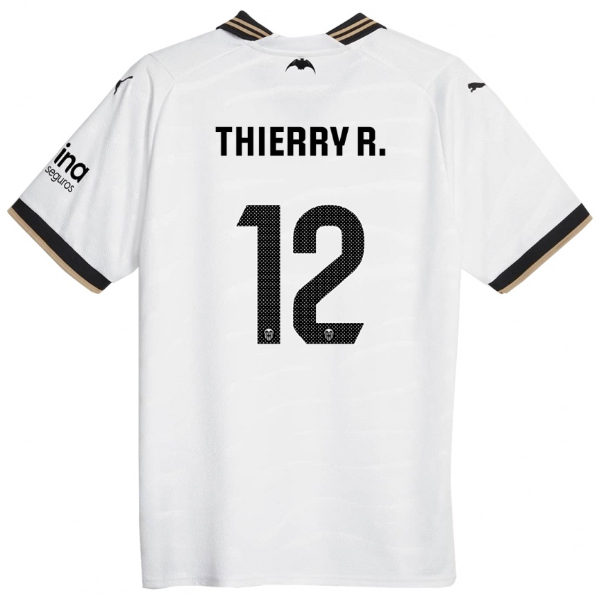 Kids Football Thierry Correia #12 White Home Jersey 2023/24 T-Shirt Canada