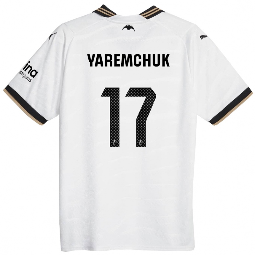 Kids Football Roman Yaremchuk #17 White Home Jersey 2023/24 T-Shirt Canada