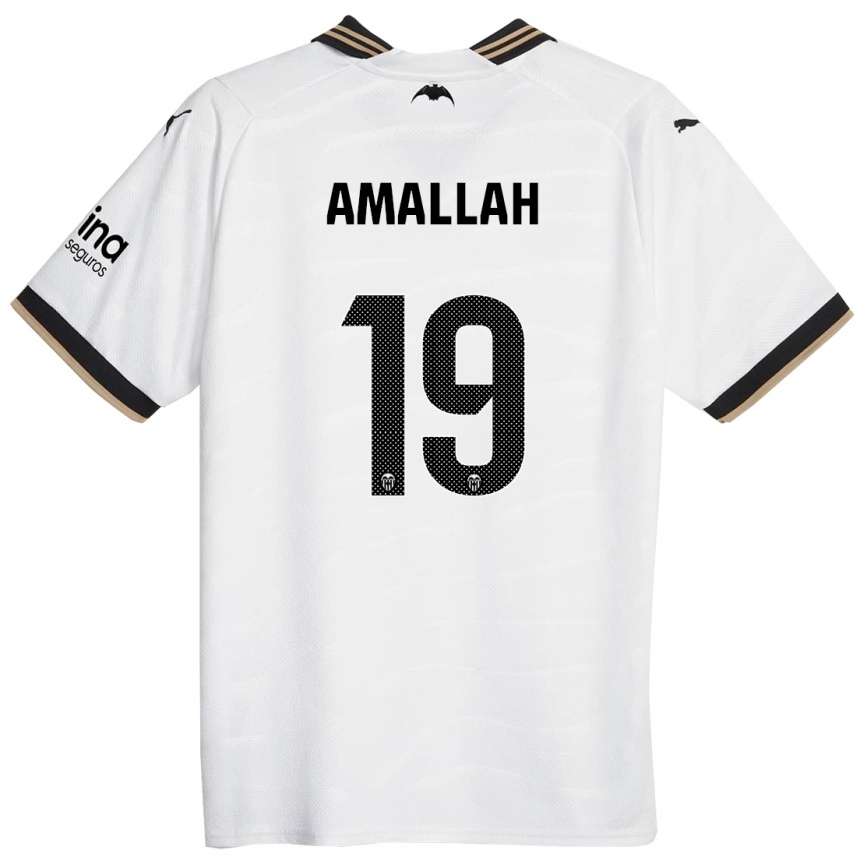 Kids Football Selim Amallah #19 White Home Jersey 2023/24 T-Shirt Canada