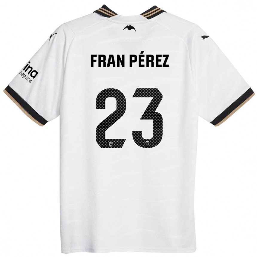 Enfant Football Maillot Fran Pérez #23 Blanc Tenues Domicile 2023/24 Canada