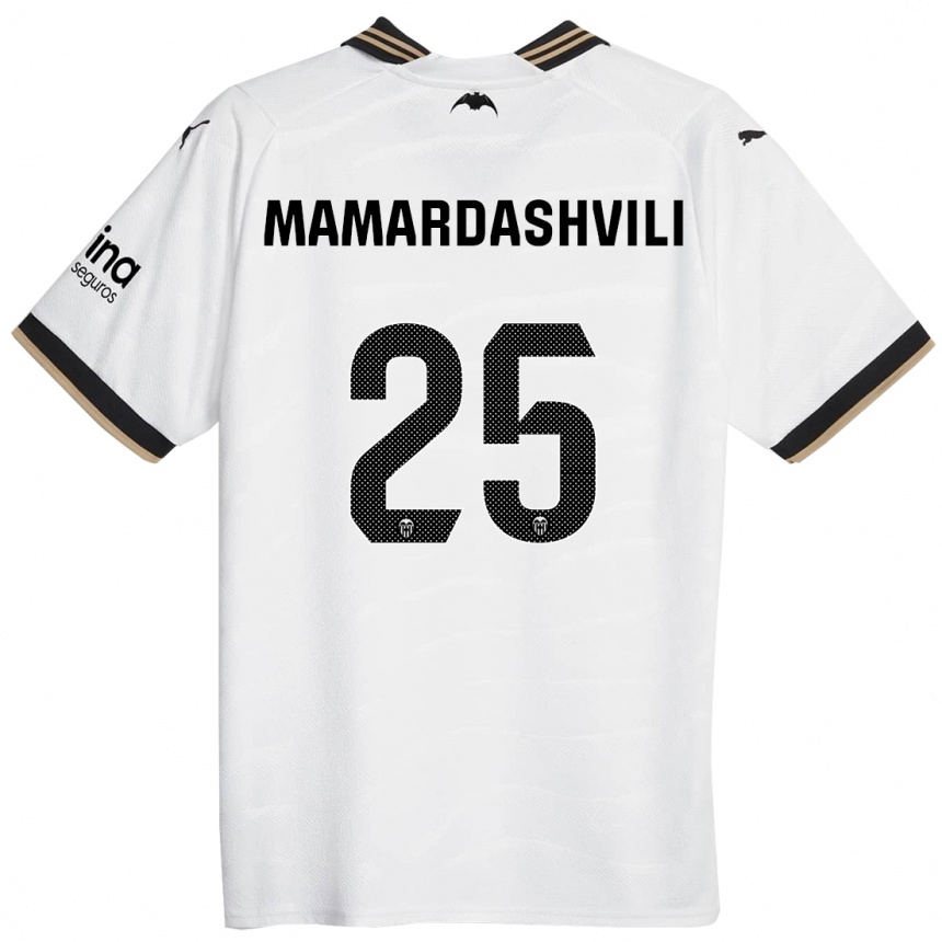 Enfant Football Maillot Giorgi Mamardashvili #25 Blanc Tenues Domicile 2023/24 Canada