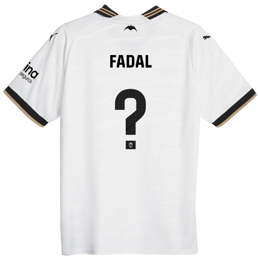 Kids Football Ali Fadal #0 White Home Jersey 2023/24 T-Shirt Canada