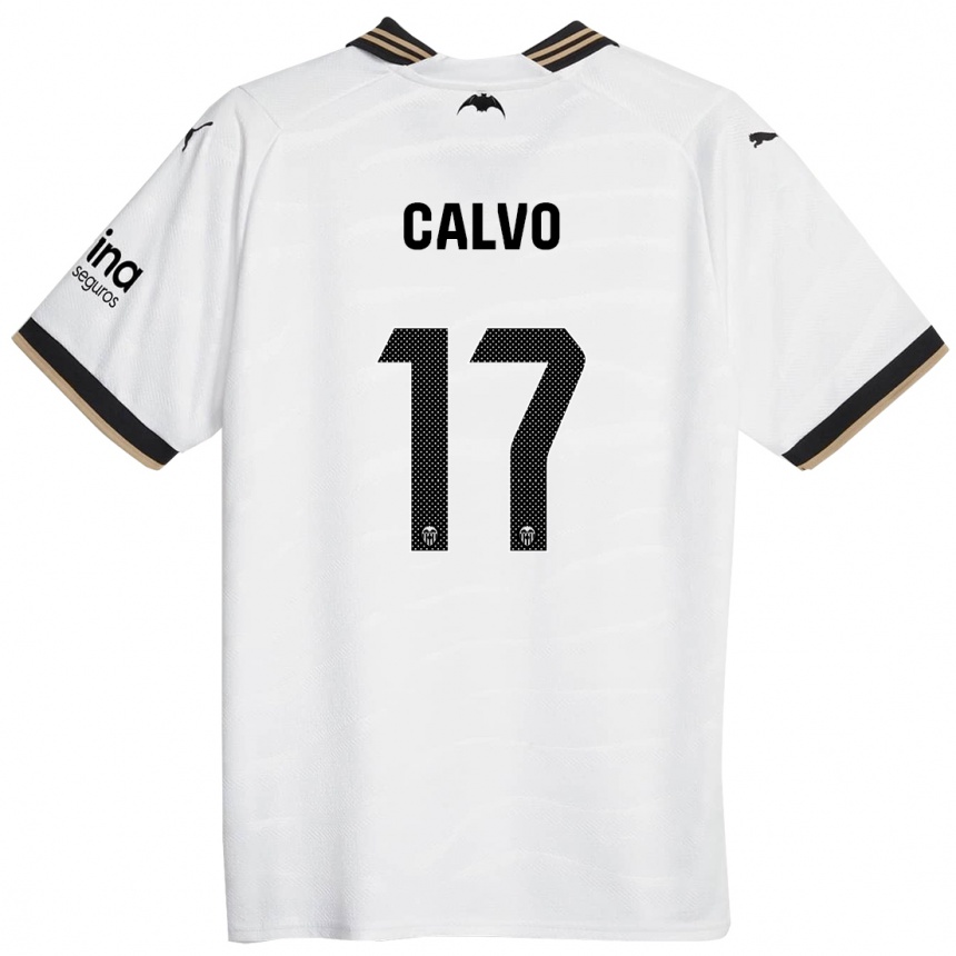 Enfant Football Maillot Borja Calvo #17 Blanc Tenues Domicile 2023/24 Canada