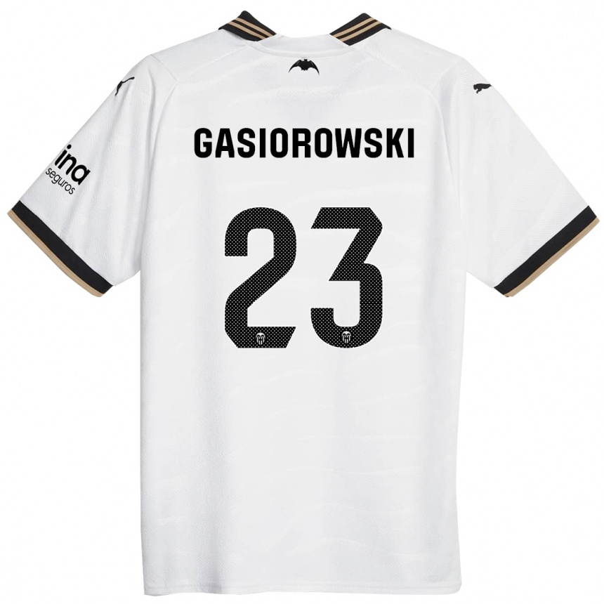 Enfant Football Maillot Yarek Gasiorowski #23 Blanc Tenues Domicile 2023/24 Canada