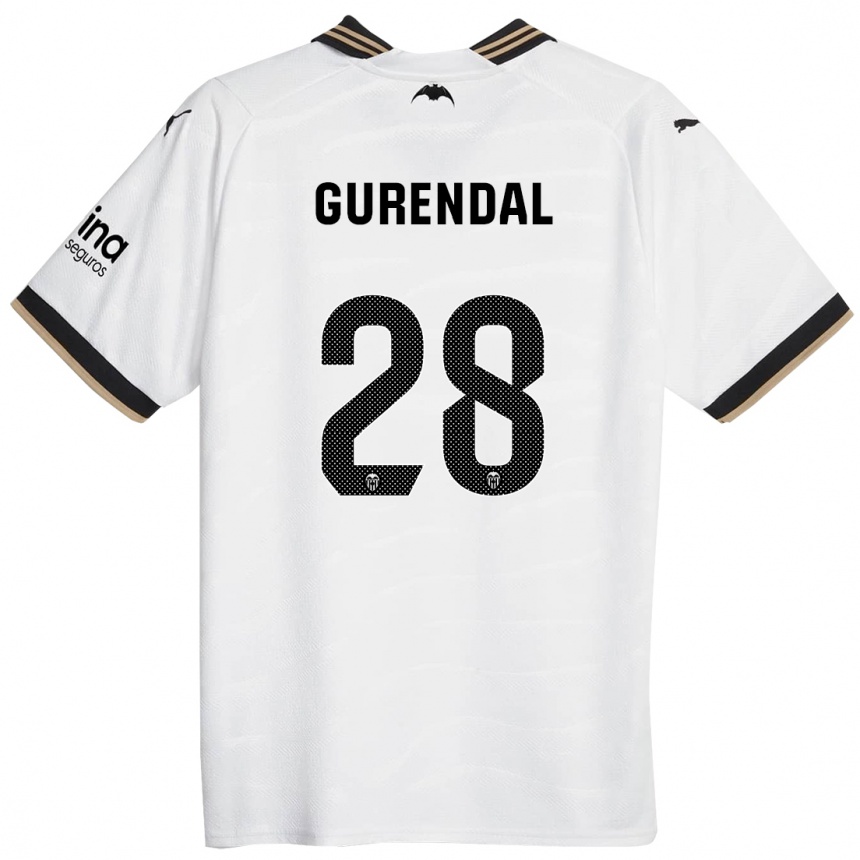 Enfant Football Maillot Alexander Gurendal #28 Blanc Tenues Domicile 2023/24 Canada