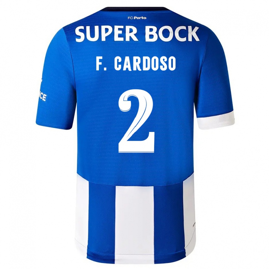 Enfant Football Maillot Fabio Cardoso #2 Bleu Blanc Tenues Domicile 2023/24 Canada