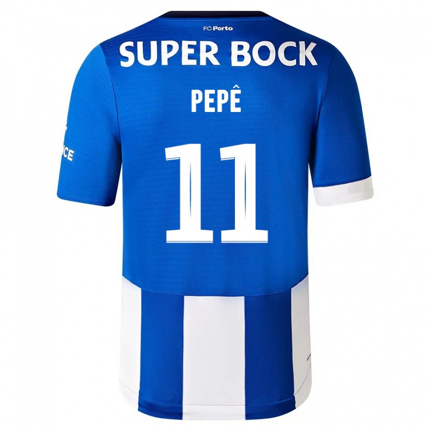 Kids  Pepe #11 Blue White Home Jersey 2023/24 T-Shirt Canada