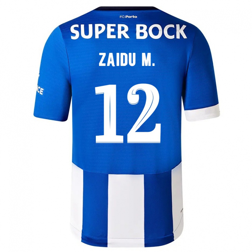 Enfant Football Maillot Zaidu #12 Bleu Blanc Tenues Domicile 2023/24 Canada