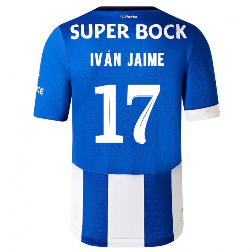 Enfant Football Maillot Iván Jaime #17 Bleu Blanc Tenues Domicile 2023/24 Canada