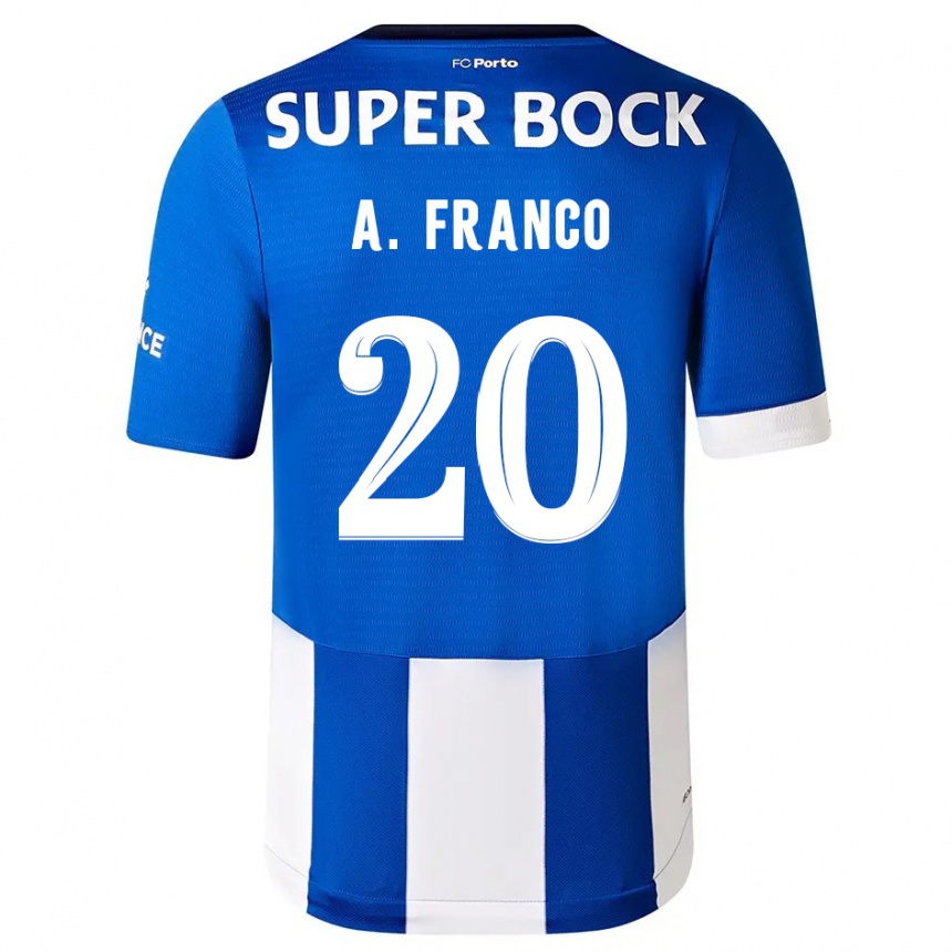 Enfant Football Maillot Andre Franco #20 Bleu Blanc Tenues Domicile 2023/24 Canada