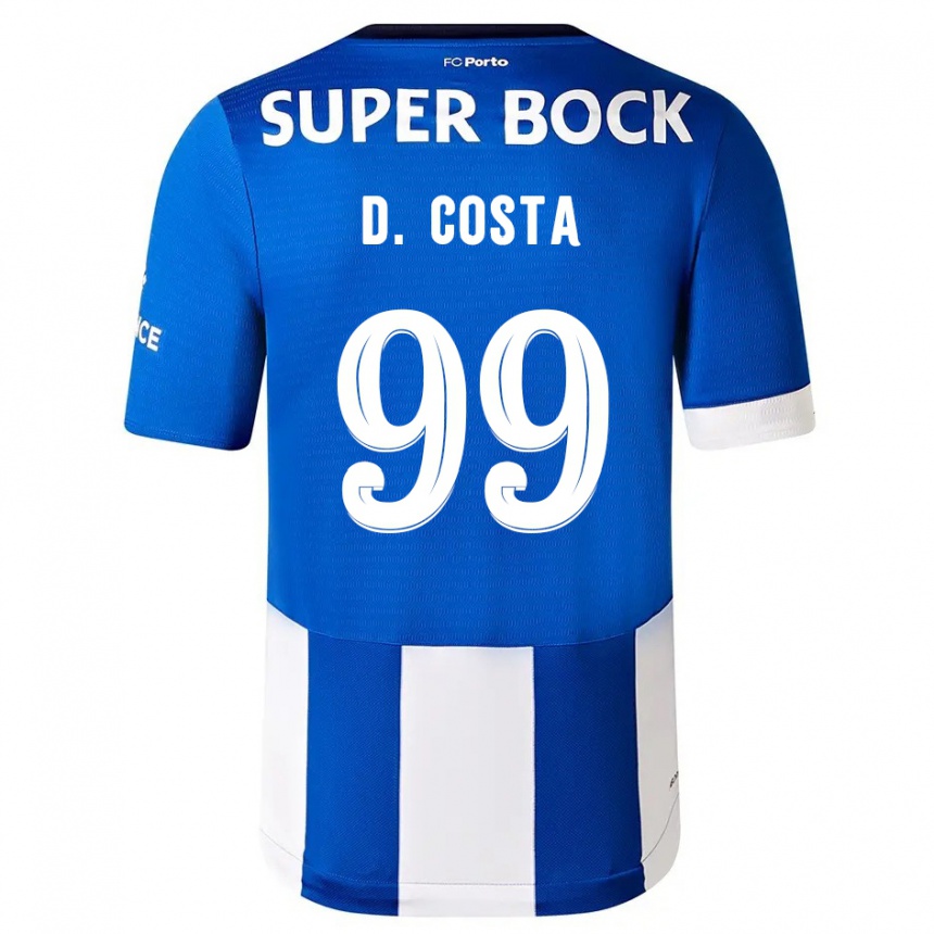 Enfant Football Maillot Diogo Costa #99 Bleu Blanc Tenues Domicile 2023/24 Canada