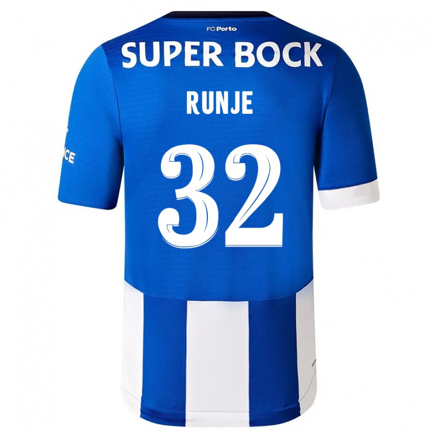 Enfant Football Maillot Roko Runje #32 Bleu Blanc Tenues Domicile 2023/24 Canada