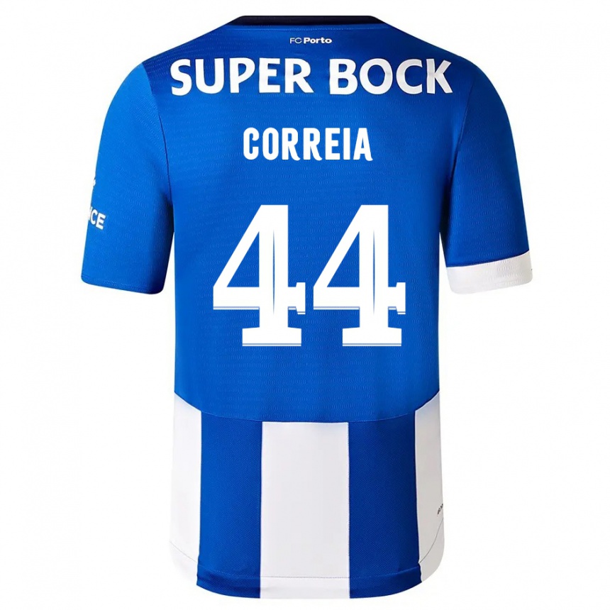 Enfant Football Maillot Romain Correia #44 Bleu Blanc Tenues Domicile 2023/24 Canada