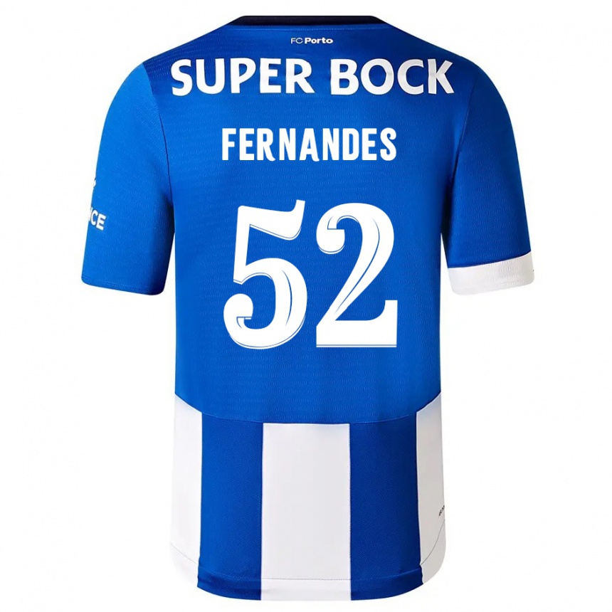 Kids Martim Fernandes #52 Blue White Home Jersey 2023/24 T-Shirt Canada