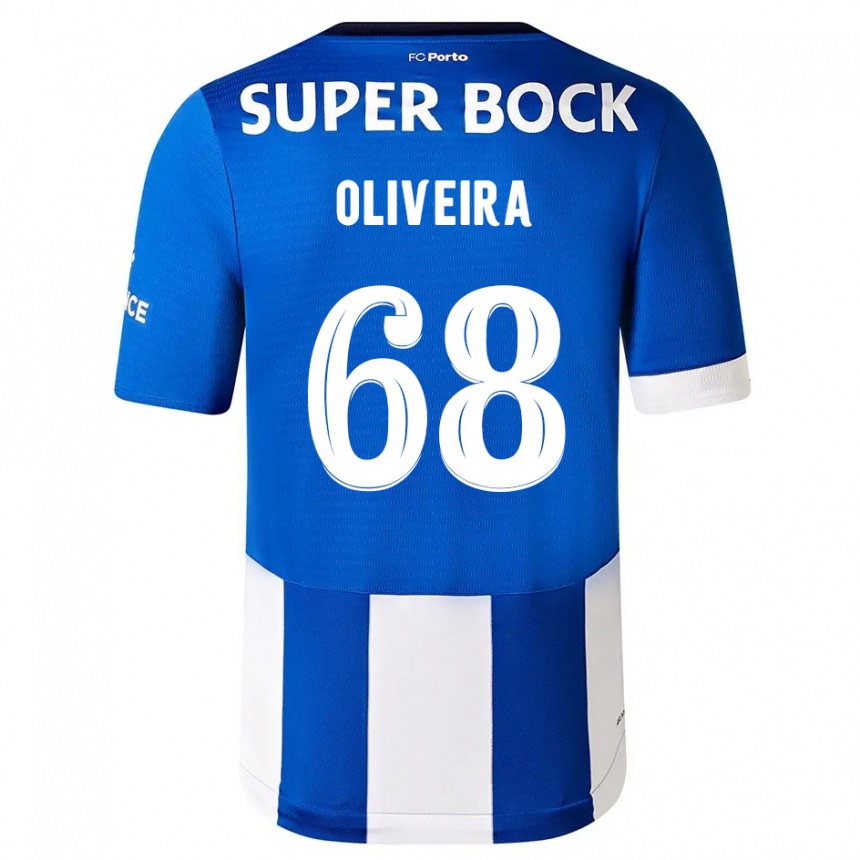 Kids  André Oliveira #68 Blue White Home Jersey 2023/24 T-Shirt Canada