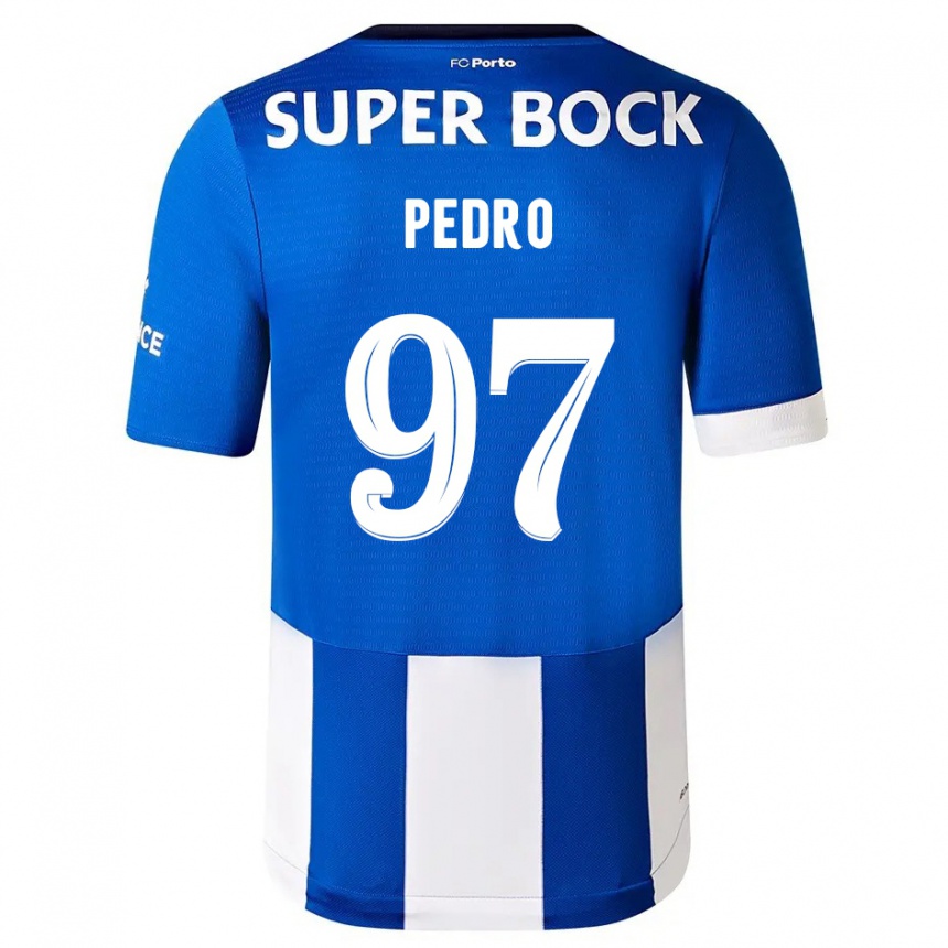 Enfant Football Maillot Zé Pedro #97 Bleu Blanc Tenues Domicile 2023/24 Canada