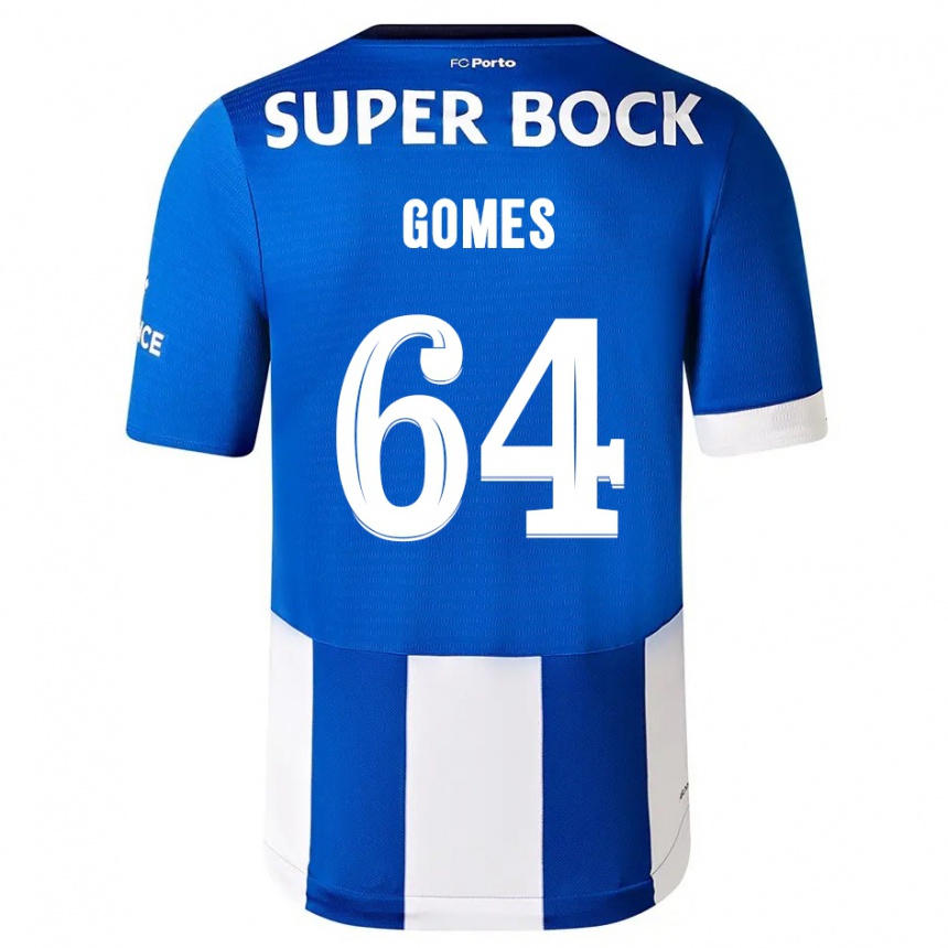 Kids Luís Gomes #64 Blue White Home Jersey 2023/24 T-Shirt Canada