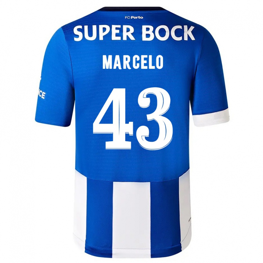 Enfant Football Maillot Joao Marcelo #43 Bleu Blanc Tenues Domicile 2023/24 Canada