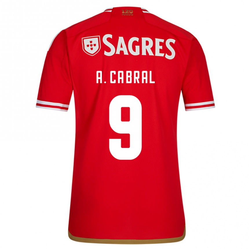 Kids Football Arthur Cabral #9 Red Home Jersey 2023/24 T-Shirt Canada