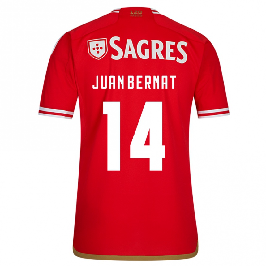 Enfant Football Maillot Juan Bernat #14 Rouge Tenues Domicile 2023/24 Canada