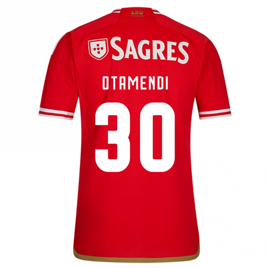 Enfant Football Maillot Nicolás Otamendi #30 Rouge Tenues Domicile 2023/24 Canada