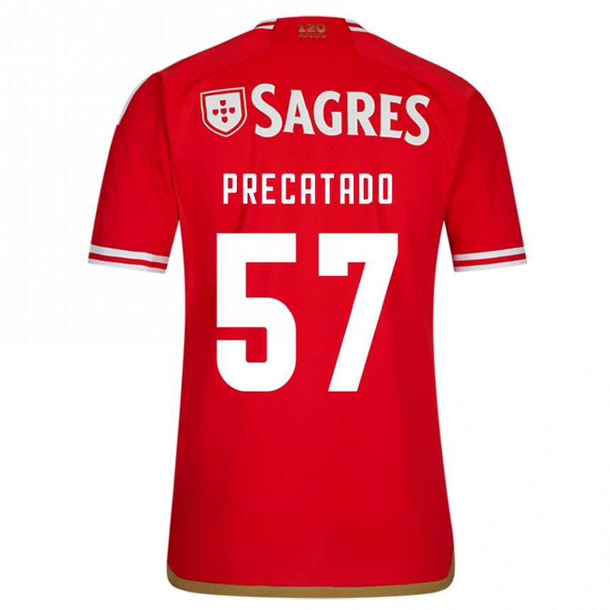 Kids Football Precatado #57 Red Home Jersey 2023/24 T-Shirt Canada