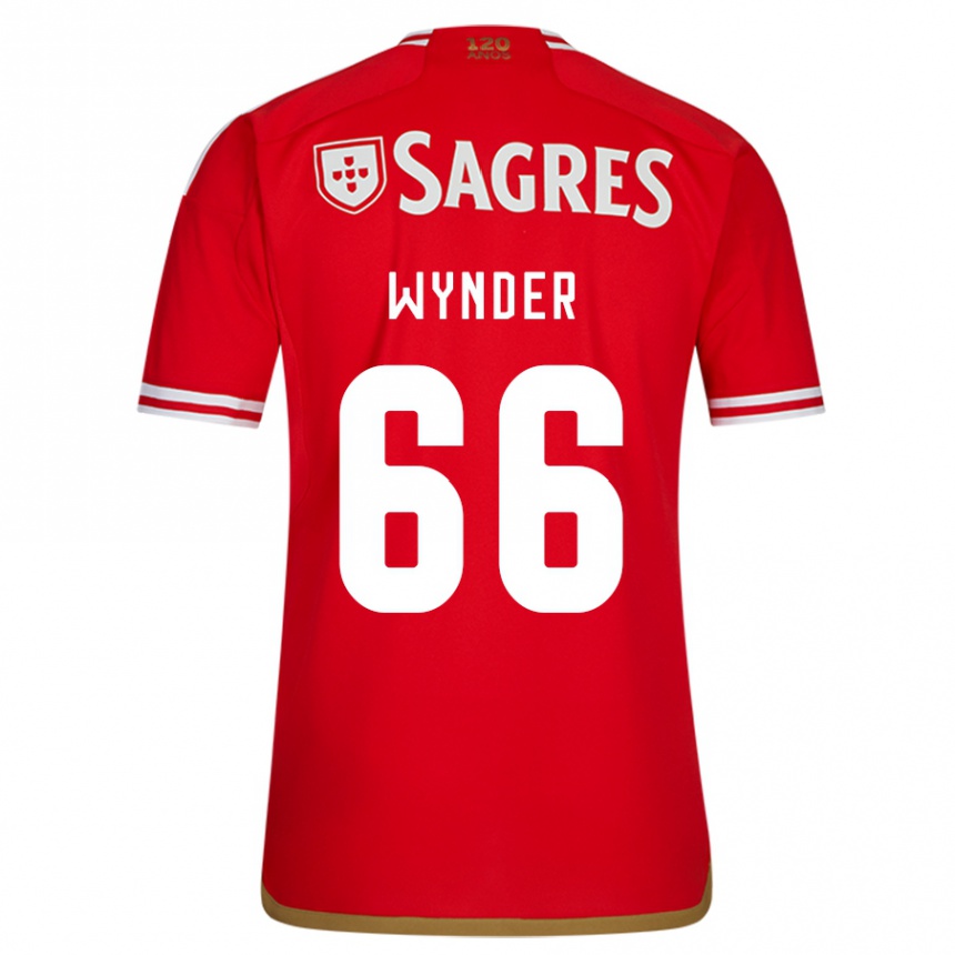 Kids Football Joshua Wynder #66 Red Home Jersey 2023/24 T-Shirt Canada