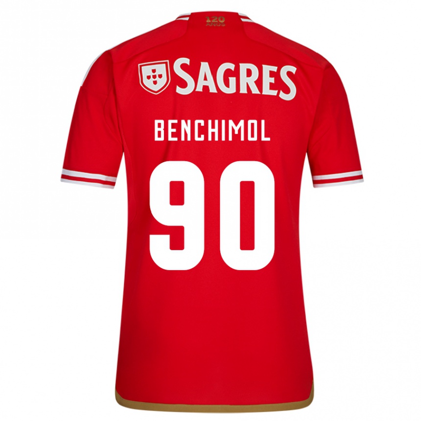 Kids Football Benchimol #90 Red Home Jersey 2023/24 T-Shirt Canada