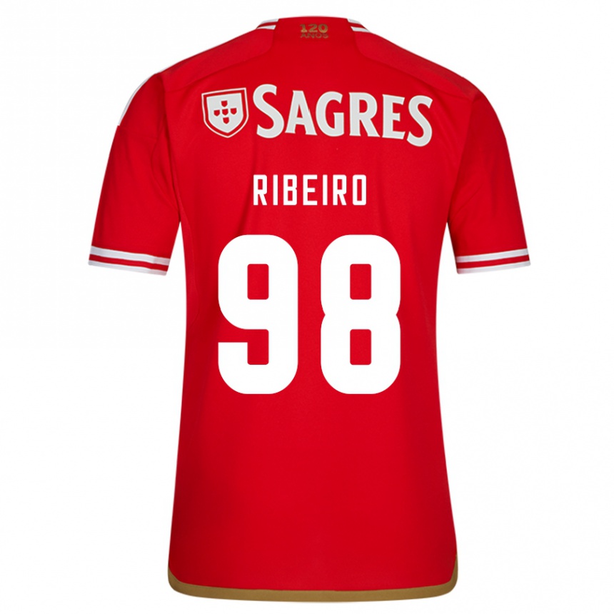 Kids Football Ricardo Ribeiro #98 Red Home Jersey 2023/24 T-Shirt Canada