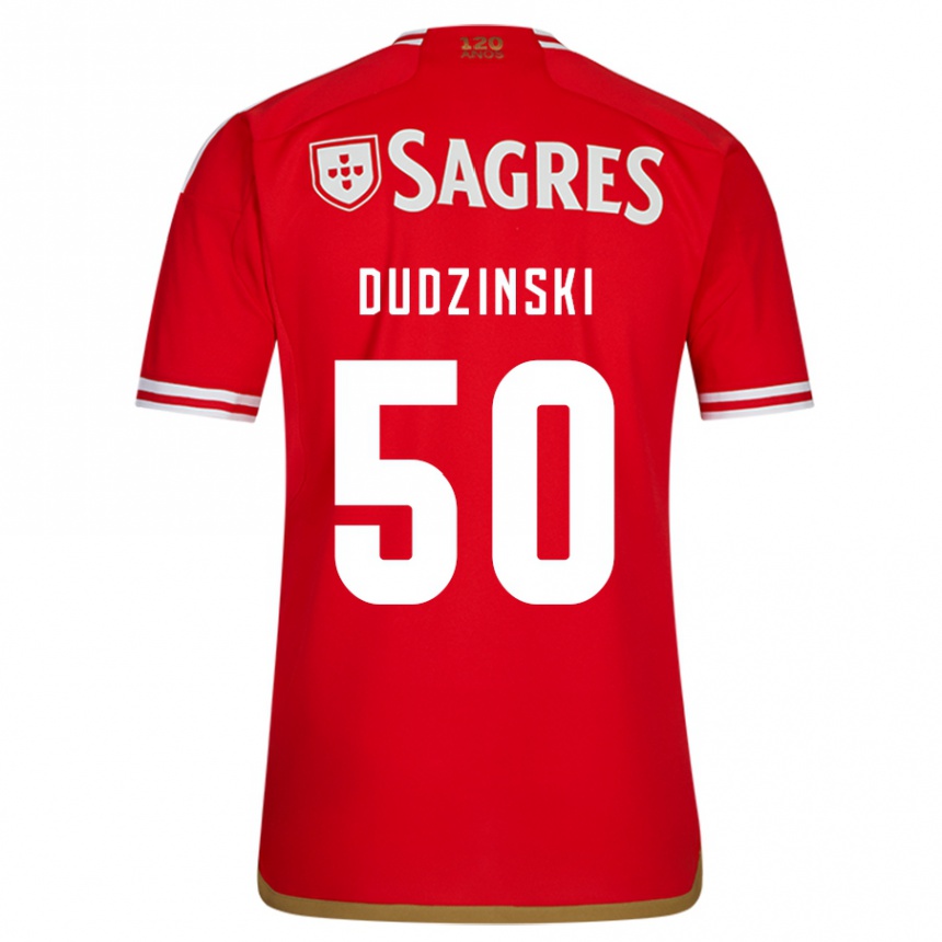 Enfant Football Maillot Marcel Dudzinski #50 Rouge Tenues Domicile 2023/24 Canada