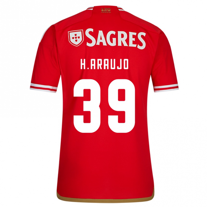 Kids Football Henrique Araujo #39 Red Home Jersey 2023/24 T-Shirt Canada