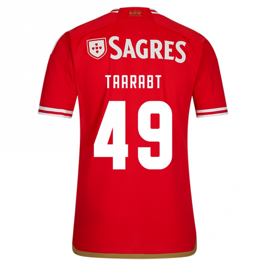 Kids Football Adel Taarabt #49 Red Home Jersey 2023/24 T-Shirt Canada