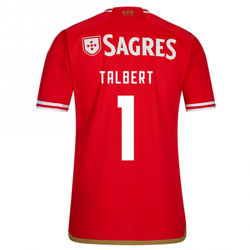 Enfant Football Maillot Katelin Talbert #1 Rouge Tenues Domicile 2023/24 Canada