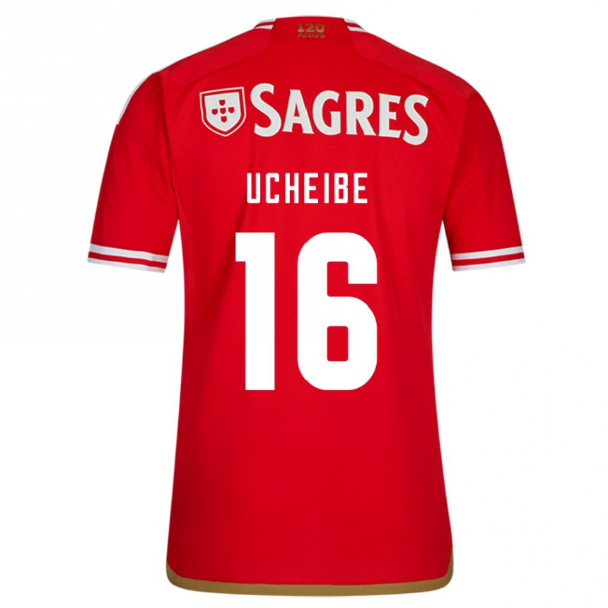 Kids Football Christy Ucheibe #16 Red Home Jersey 2023/24 T-Shirt Canada