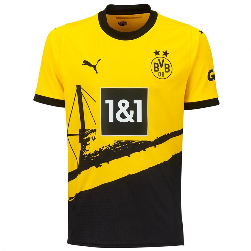 Kids  Mats Hummels #15 Yellow Home Jersey 2023/24 T-Shirt Canada