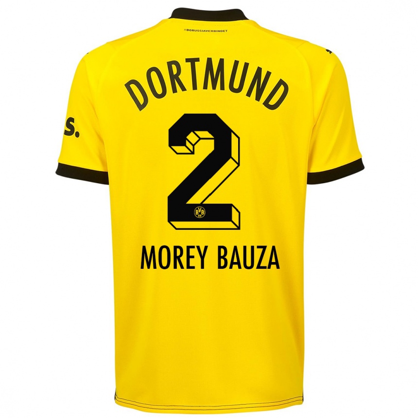 Enfant Football Maillot Mateu Morey Bauza #2 Jaune Tenues Domicile 2023/24 Canada