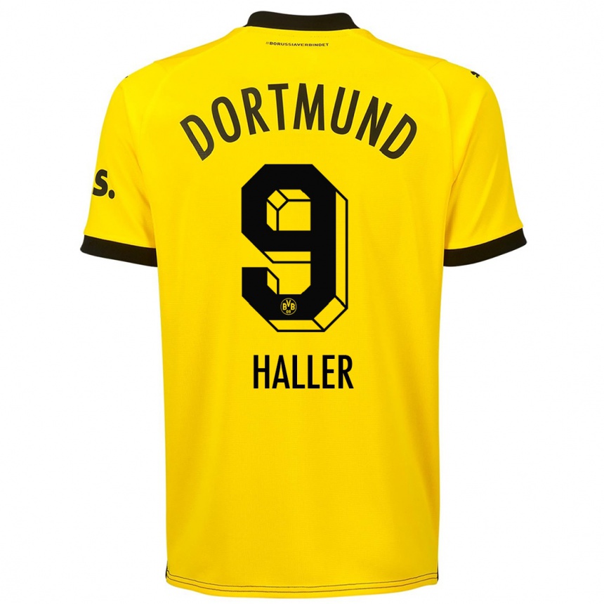 Enfant Football Maillot Sebastien Haller #9 Jaune Tenues Domicile 2023/24 Canada