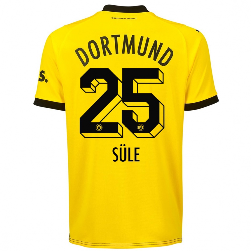 Kids Niklas Sule #25 Yellow Home Jersey 2023/24 T-Shirt Canada