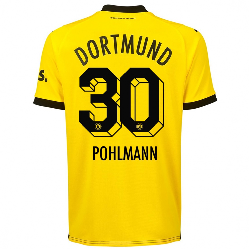 Kids Ole Pohlmann #30 Yellow Home Jersey 2023/24 T-Shirt Canada