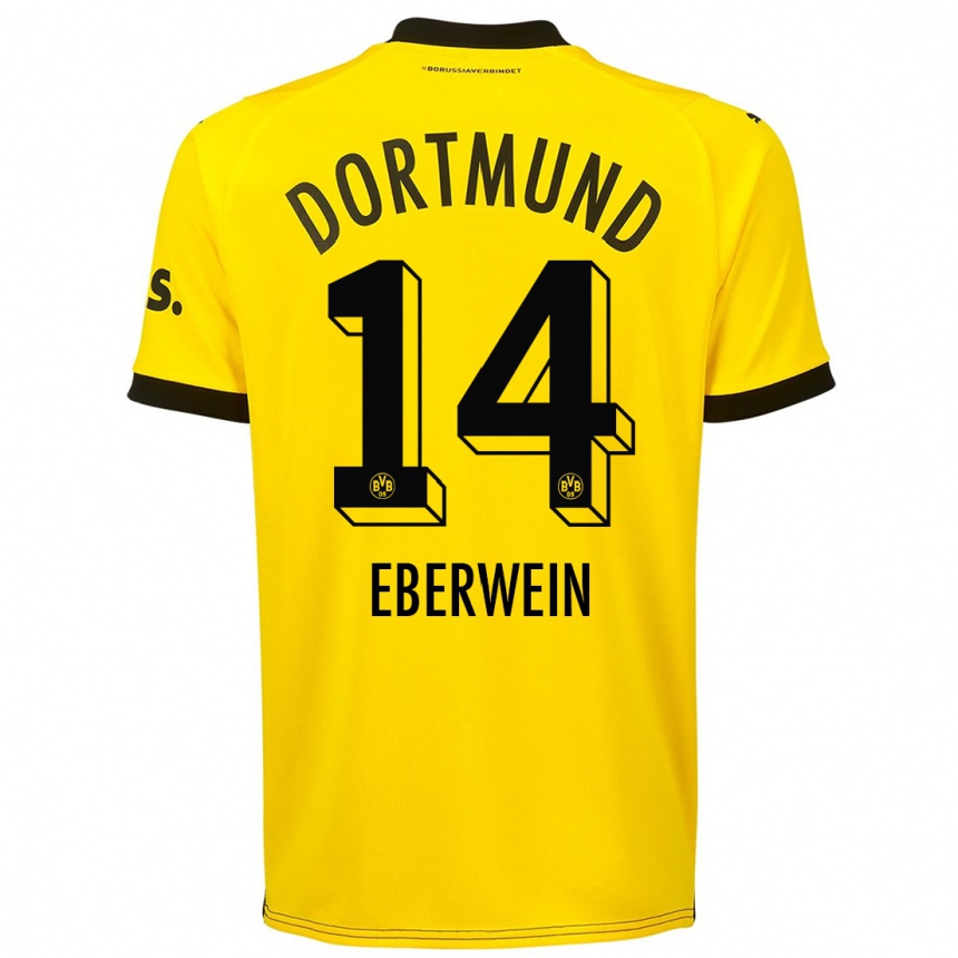 Enfant Football Maillot Michael Eberwein #14 Jaune Tenues Domicile 2023/24 Canada