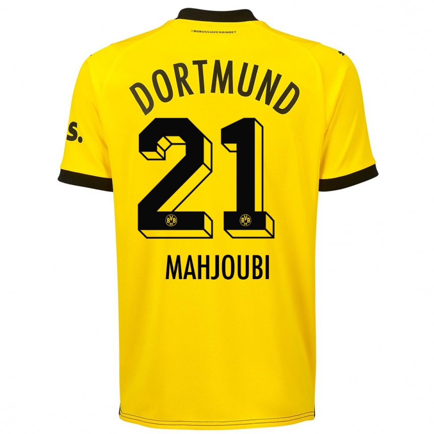 Kids Anas Mahjoubi #21 Yellow Home Jersey 2023/24 T-Shirt Canada