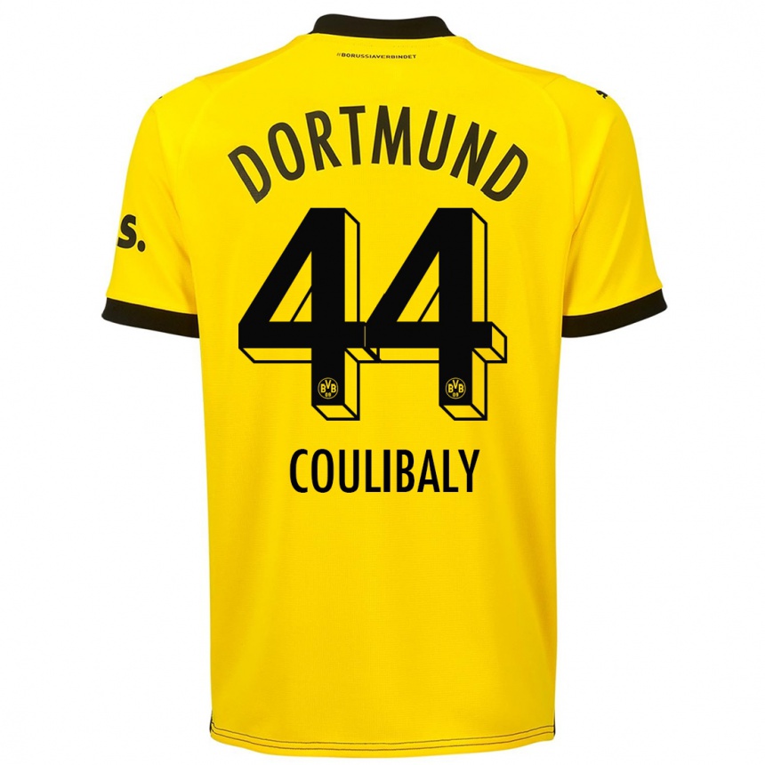 Kids  Soumaila Coulibaly #44 Yellow Home Jersey 2023/24 T-Shirt Canada