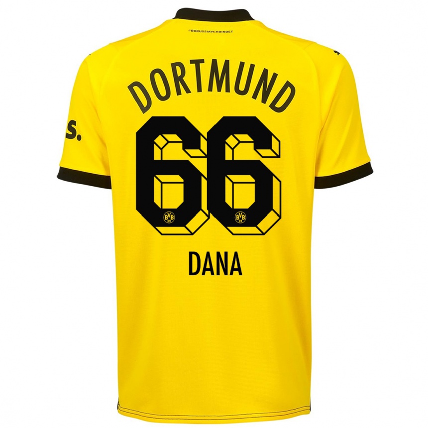 Kids Bleckmann Dana #66 Yellow Home Jersey 2023/24 T-Shirt Canada